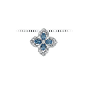 Collana DonnaOro Zaffiri ct 0,36 e Diamanti ct 0,05